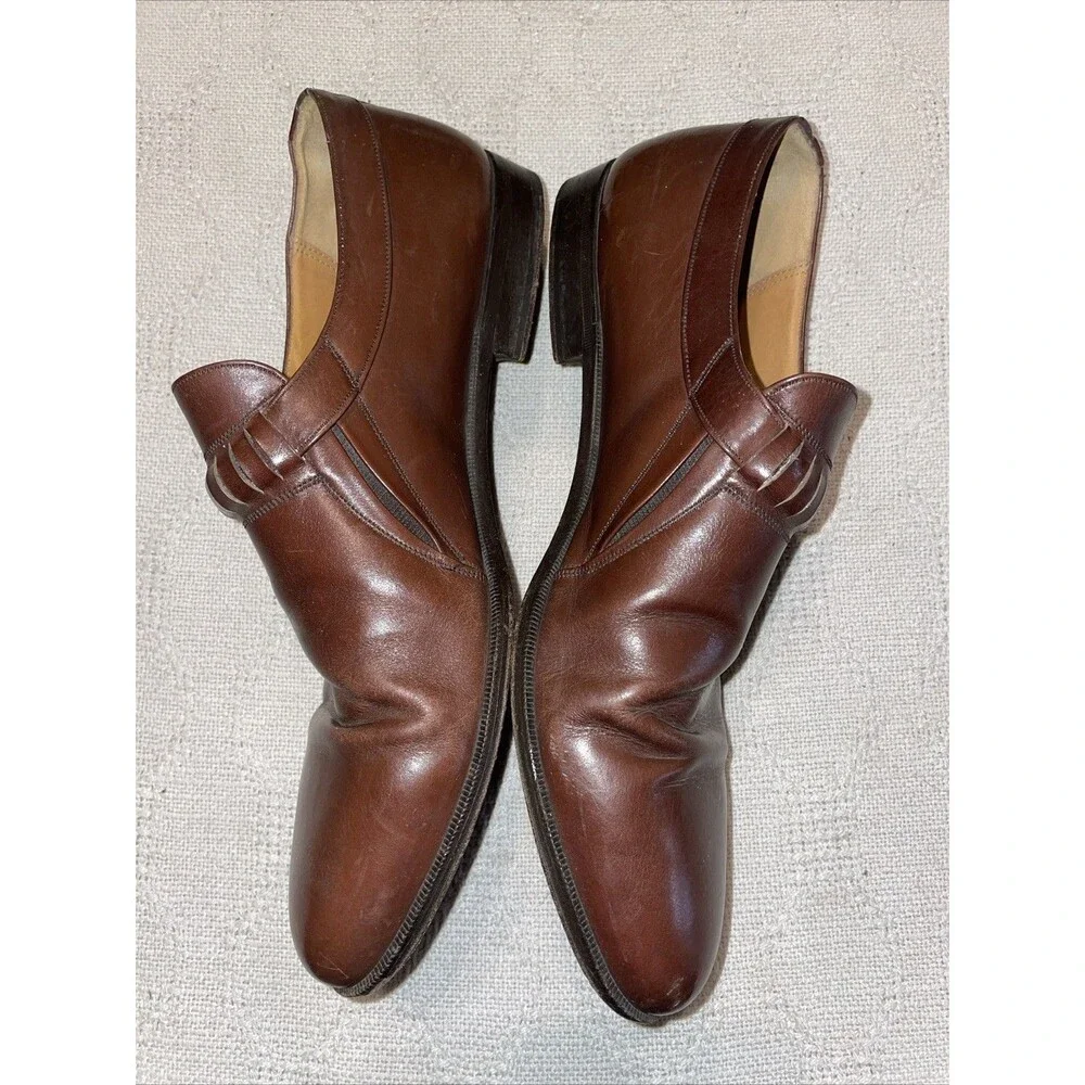 Mezlan Men’s Dress Shoes Size 10.5 M Brown Leather Business Formal City